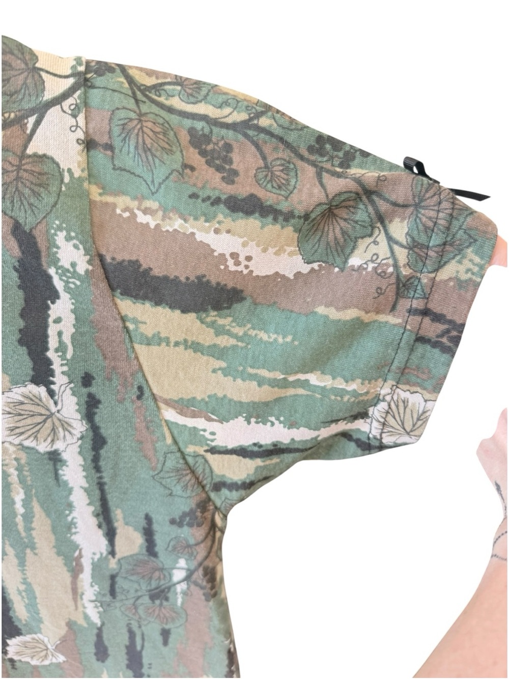 VTG 90s Dame-O-Flage Grapevine Camo T-Shirt Medium - Picture 6 of 10